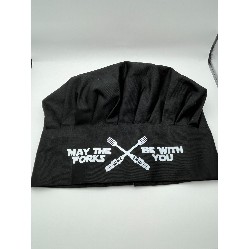 Star Wars May The Forks Be With You Funny Kitchen Chef Hat Toques